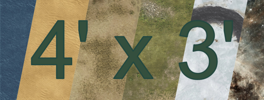 Battle Mat Doppelseitig 4' x 3' Eine Tabletop Battle Mat im Doppelseitig Design.